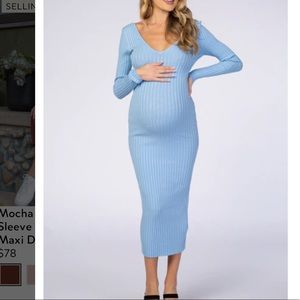 Pink Blush Maternity Dress